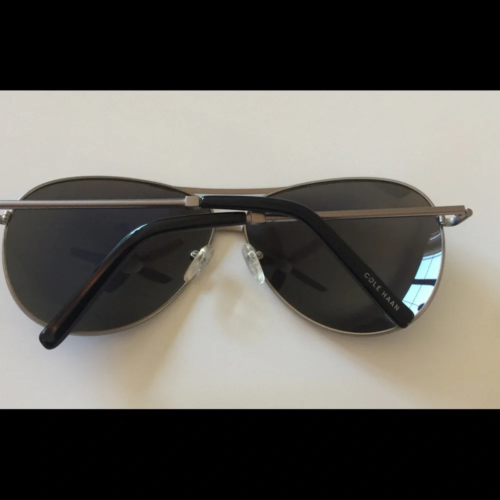 COLE HAAN C17069 PILOT SUNGLASSES BLUE GREEN MIRRORED NEW